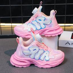 Tênis respiráveis antiderrapantes para crianças, tênis casuais para meninos e meninas, calçados esportivos da moda para crianças, tendência de 3 a 15 anos - Image 1
