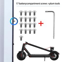 Xiaomi mijia m365 tampa da bateria scooter elétrico parafusos, 17pcs - Image 4