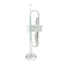 Exquisite trompete de bronze com bocal e Strap Case, Professional Bb, prata, acessórios para instrumentos musicais - Image 5