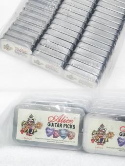 24 peças de palheta de guitarra Alice com caixa 0,46/0,71/0,81 mm acessórios para guitarra - Image 5