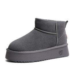 Geunine-Botas De Neve De Pele, Tamanho 39 - Image 3