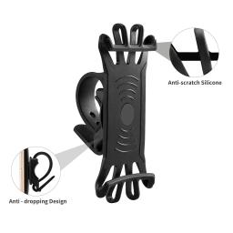 Suporte do telefone móvel para bicicleta e motocicleta, celular, suporte de silicone, berço do smartphone, gps, suporte de bicicleta - Image 4