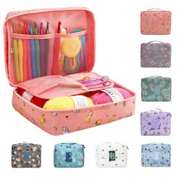Kit de crochê com acessórios de tricô para iniciantes, ganchos e agulhas, saco de armazenamento, 6 meadas, 59 pcs - Image 1
