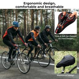 Jovendo capa de almofada para assento de bicicleta, confortável, respirável, almofada de gel para selim de bicicleta, mtb, mountain bike, estrada, ar livre - Image 2