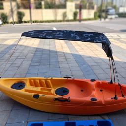 Único Caiaque Canoa Toldo, Barco Canopy, 125x110cm, Portable Folding Sunshade Tendas, Abrigos De Chuva, Barcos Acessórios, 1 Conjunto - Image 4