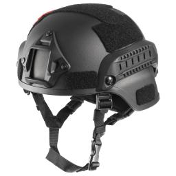 BOOIU-ACH Capacete tático com proteção auricular, plástico ABS ajustável, montagem frontal NVG, trilho lateral, MICH 2000, 3mm - Image 1