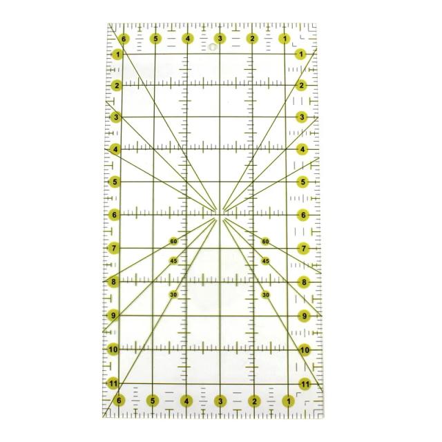 Régua Retangular para Corte Preciso em Patchwork com Ferramentas Manuais Especiais