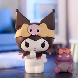 Bonito Pom Pom Pom Purin Cinnamoroll Melody Kuromi Pochacco Kittys Anime Figura de Ação Bonecas, Modelo Decoração Brinquedos, Presentes para Meninas - Image 2
