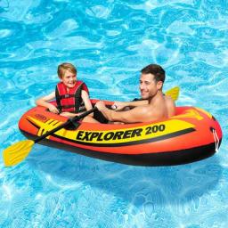 Ponto intex58331 explorador de duas pessoas barco inflável pai-filho 2-pessoa caiaque mão remo rafting barco trilha de ar - Image 6