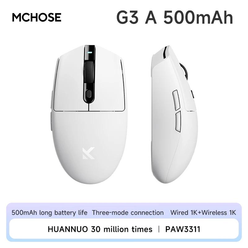 MCHOSE G3 Gaming Mouse Buletooth 2.4G Paw3311 12000DPI Tri-mode Sem Fio Leve Mouse Ergonomia Gamer Laptop PC - Image 1