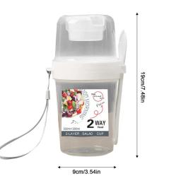 Caixa de manutenção fresca de camada dupla, frascos de armazenamento portáteis, ferramenta de contêiner selado de alimentos multiúso, iogurte, porca, armazenamento - Image 6