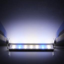 Super Slim Aquarium LED Light, tanque de peixes, planta aquática crescer iluminação, impermeável brilhante Clip Lamp, azul, 18-72cm, 220V - Image 6