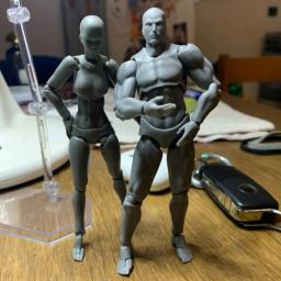 13cm esboço desenhar masculino feminino corpo móvel modelo artista arte pintura anime figura de ação modelo manequim brinquedo presentes - Image 3