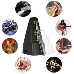 Metrônomo mecânico universal padrão, adequado para violão, violinos, pianos, bateria e outros instrumentos musicais, preto, s-350 - Image 3