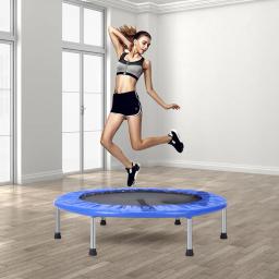 Trampolim dobrável ajustável para fitness, Home Gym ao ar livre, Rebounder para crianças e adultos, pequeno trampolim para salto, 36" - Image 1