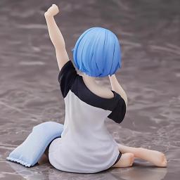 Figuras rem 10cm figuras de ação pvc re: vida em um mundo diferente do zero figura anime rem estiramento boneca brinquedos para coletar decoração - Image 4