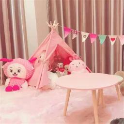 Teepee dobrável com estojo para crianças, Play Tent para criança, brincadeiras indoor e ao ar livre, presente para meninas e meninos - Image 4