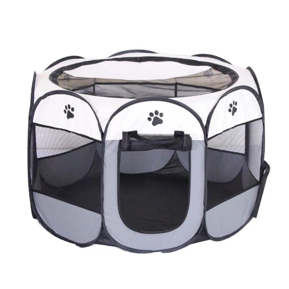 Portátil dobrável octogonal pet tenda, casa de cachorro, gato gaiola, cercadinho, cachorro canil, fácil operação cerca, ao ar livre, cães grandes - Image 1