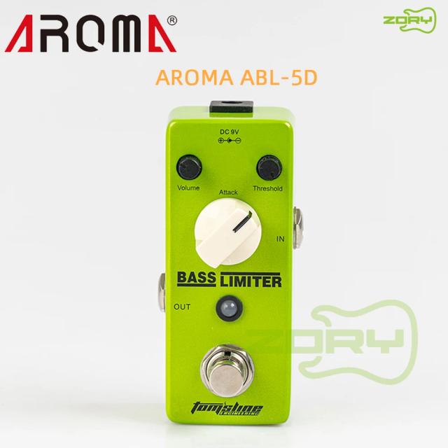 Compressor de Efeito para Baixo Aroma ABL-5D com Controle de Limiar e Ataque - Acessório Ideal para Guitarristas