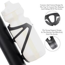 HUALONG Gaiola para garrafa de água de bicicleta de fibra de carbono 3K Gaiolas para suporte de garrafa de água para bicicleta de estrada MTB, preto fosco, peso (16± 2g) - Image 3