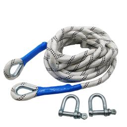 Corda de reboque para resgate de emergência, reboque ao ar livre, tamanhos múltiplos, corda de reboque, muito confiável e resistente ao desgaste, 10T, 5m, 7m - Image 1