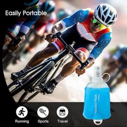 Garrafa de água dobrável, BPA livre, Leakproof, dobrável, TPU, esportes ao ar livre, frasco da hidratação, produto comestível - Image 3