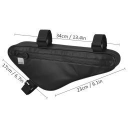 Sahoo bolsa para quadro de bicicleta, bolsa triangular à prova d'água para quadro frontal sob o tubo, bolsa de armazenamento de grande capacidade, acessórios de ciclismo - Image 3