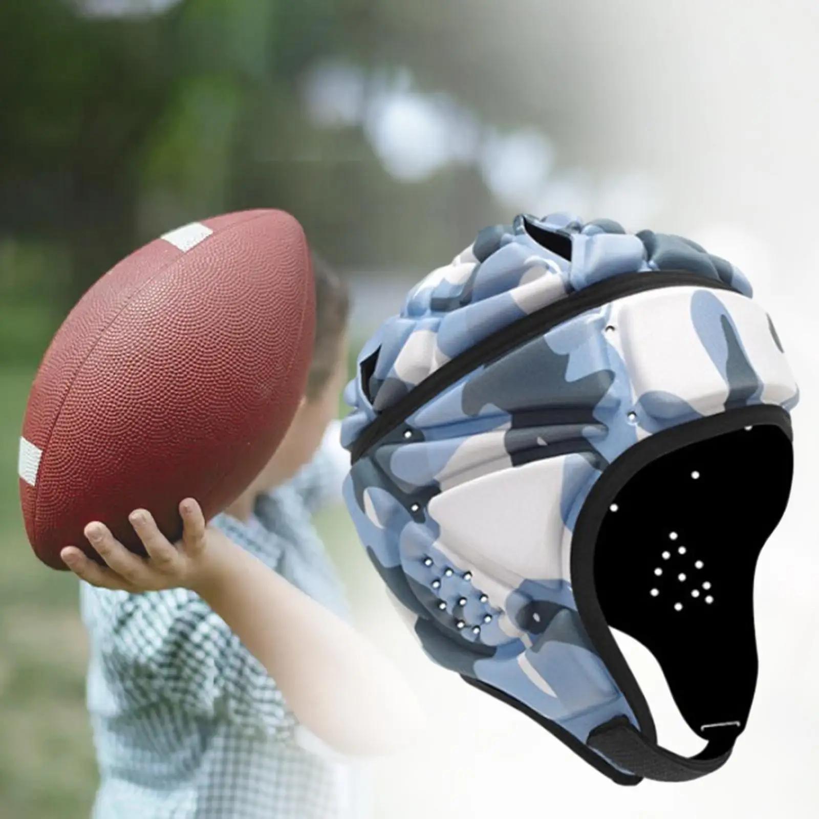 Capacete leve do rugby para homens e mulheres, acolchoamento macio, tampão do scrum, capacete do futebol - Image 1