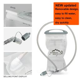 INOXTO-PEVA Garrafa de água para ciclismo e caminhadas, ao ar livre, mountain bike, esportes, bexiga macia, 250ml, 500ml - Image 4