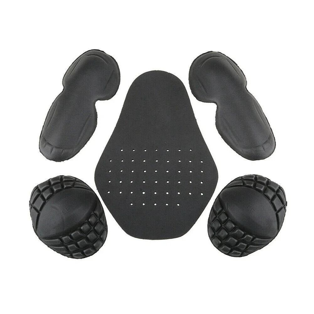 Jaqueta de equitação, cotovelo traseiro, armadura de ombro, protetor de inserção, resistente ao desgaste, absorção de choque, anti-fricção, 5pcs - Image 1
