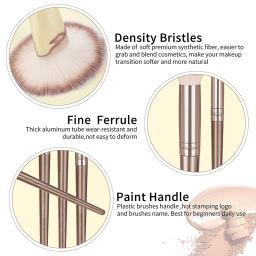 Conjunto de pincéis de maquiagem para mulheres, 1-20 peças, rosto, cosméticos profissionais, pincel corretivo macio, kabuki, mistura, ferramentas de beleza - Image 2