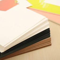 Papel Kraft preto e branco em branco, cartão artesanal DIY, papelão grosso, papel de desenho, 20 folhas por lote - Image 4