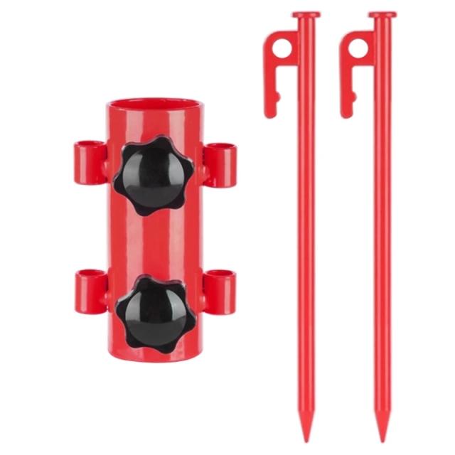 Suporte Reforçado para Barraca Portátil com Estacas e Haste de Dossel à Prova de Vento