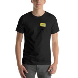 Doodlebob-T-shirt torcida preta para homens, top preto anime, roupas de verão - Image 4