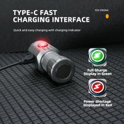Lanterna LED recarregável USB com lâmpada lateral RGB, Cap Clip Torch com ímã, Poderoso 2000 Lumens, Caminhadas ao ar livre e Camping - Image 4