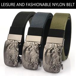 Tushi cinto tático novo golfe esportes náilon militar do exército cinto ao ar livre fivela de metal polícia resistente treinamento caça cinto - Image 2