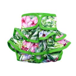 Calças fisiológicas sanitárias para animais, fraldas para cães altamente absorventes, estampado floral, saia, princesa, fraldas para cães femininos, menina - Image 4