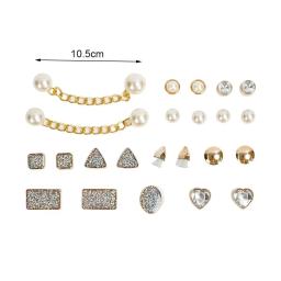 Bling Rhinestone Buraco Sapatos Charm Buckles Cristal Metal Cadeia Buraco Sapatos Acessórios DIY Pérola Sandálias Flor Decorações - Image 6
