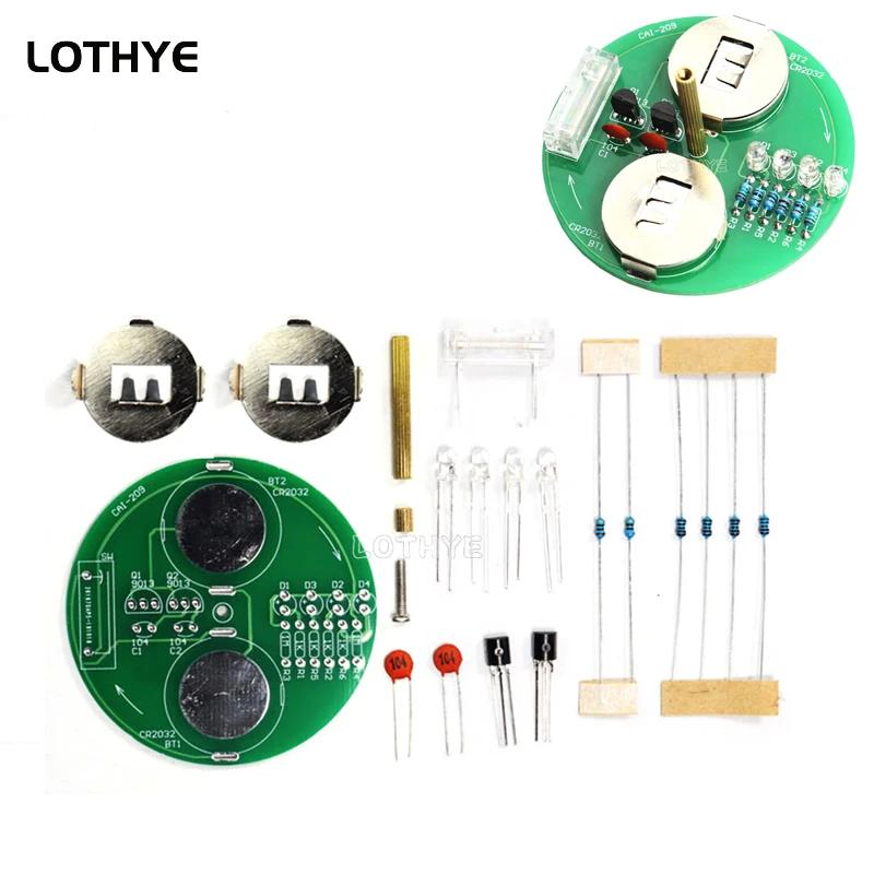 LOTHYE-LED Alto-falante luminoso, Fidget Spinner, Giroscópio, Kit Eletrônico, Fun Soldering Circuit Board, Atmosfera, Giroscópio, DIY - Image 1