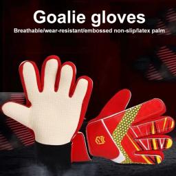 Luvas Goalkeeper para crianças e adultos, Luvas de futebol, respirável, resistente ao impacto, aderência premium, textura antiderrapante, luvas de futebol ideais - Image 2