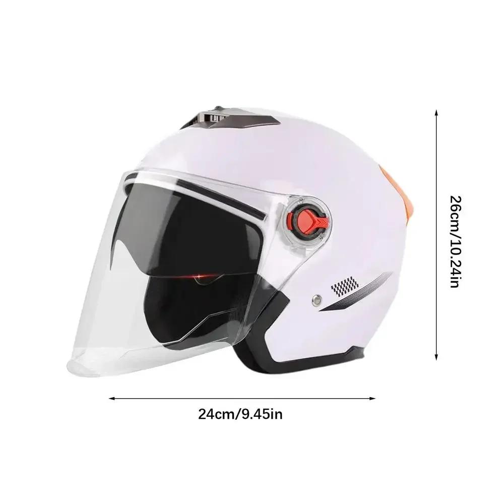 Capacetes de motocicleta para homens e mulheres, Open Face, Half Helmet, Ciclismo, Acessórios para motocicletas - Image 1