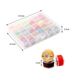 72 peças carretéis de linha de costura multicoloridos bobinas de máquina de costura bobinas de plástico com linha para máquinas de costura suprimentos - Image 6