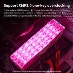   JUHOR RGB DDR4 8GB 16GB 3200MHz 3600MHz ddr4 32GB (16GBX2) RGB Desktop UDIMM Memória ram - Image 3
