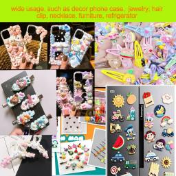 Resina Kawaii Cartoon Series Flatback Encantos, Série Animal Bonito, Cabochão, Suprimentos de Scrapbook, Embelezamentos, Figuras DIY, 10Pcs - Image 5
