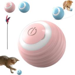 Bola interativa inteligente para gato, Brinquedo eletrônico do animal de estimação do cão, Jogo interno, Bola mágica de rolamento automática para gatos - Image 4
