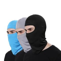 1x ​ ​ Balaclava máscara facial para motocicleta, capacete, bandana, capuz, esqui, pescoço, máscara facial completa, à prova de vento, poeira, escudo facial, máscara de motociclista masculina - Image 4