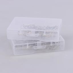 U-Pin Prata para Exibição de Jóias, Agulha De Costura, Quilt Applique, Alfinetes De Costura, Acessórios De Costura, 50Pcs - Image 6