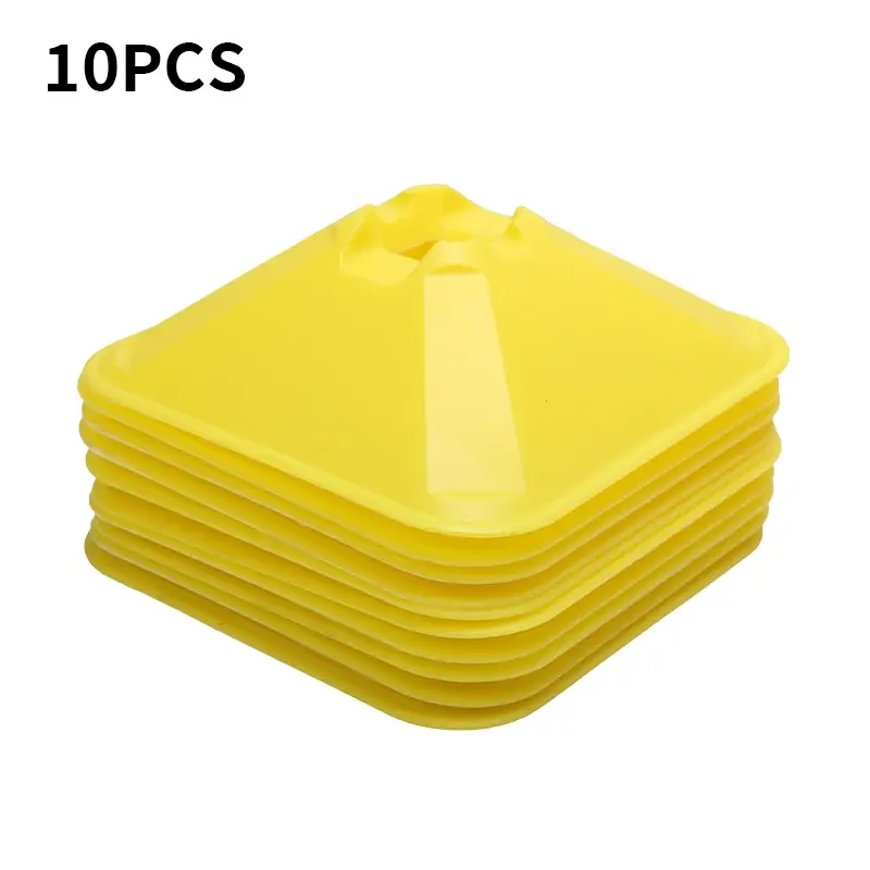 Quadrado Futebol Placas De Sinal De Treinamento, Cones Do Sinal De Obstáculo, Equipamento De Basquete, Equipamento De Treinamento, 10Pcs - Image 1