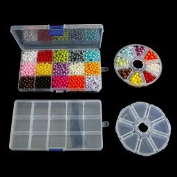 Caixa De Armazenamento De Jóias De Plástico Transparente, compartimento, Recipiente Ajustável, Caixas, Contas, Anel, Brinco, Caso Organizador, 8 Estilos - Image 5