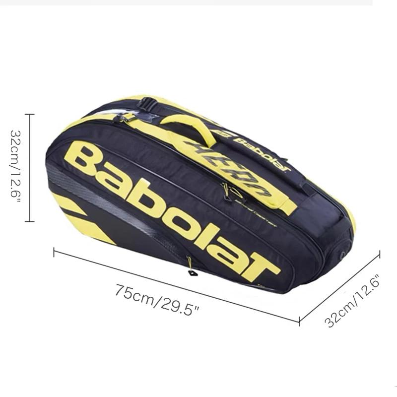 Babolat-Wimbledon Raquetes de Tênis para Homens e Mulheres, Mochila Desportiva, Compartimento Independente de Sapato, Possui Até 6, Original - Image 4